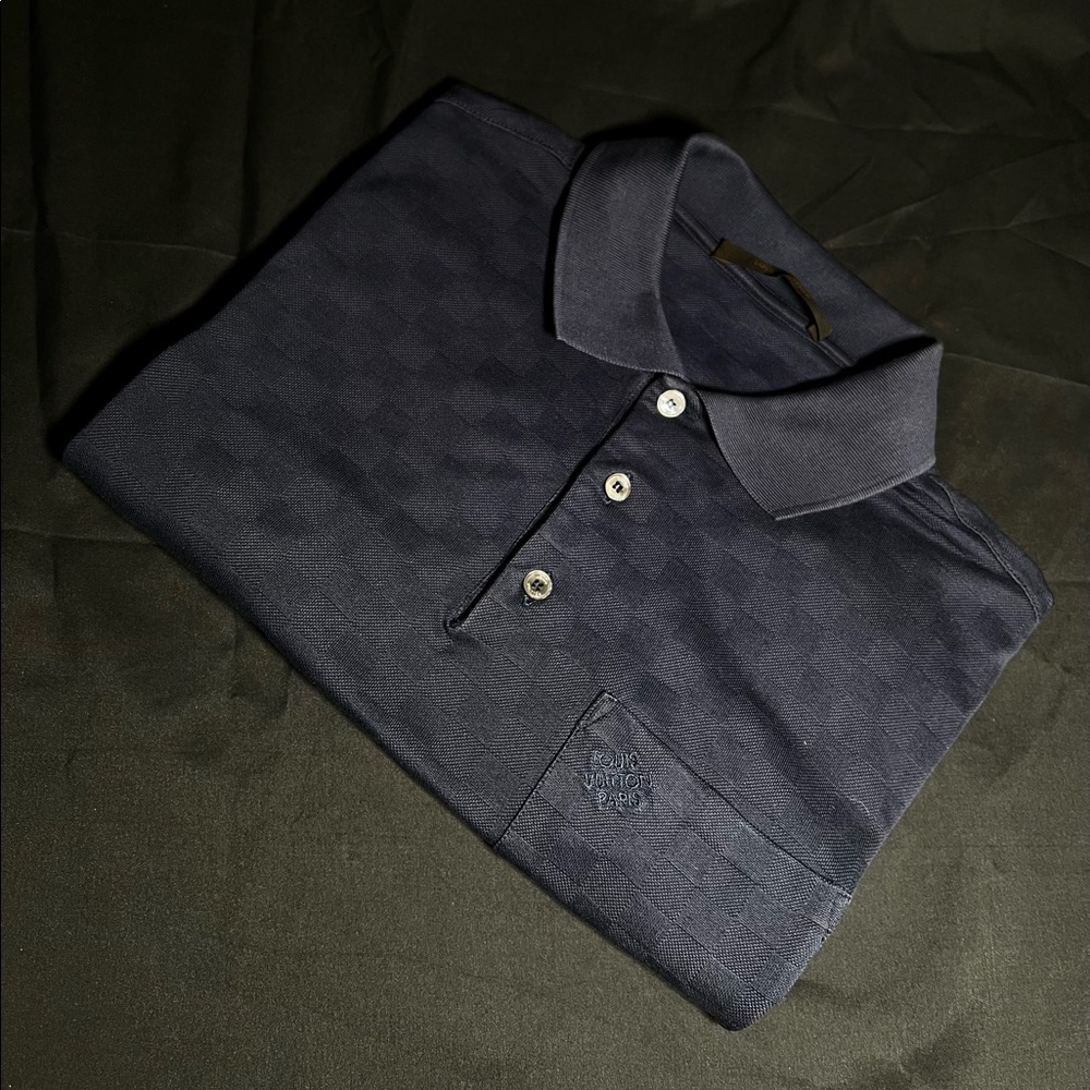 Authentic Louis Vuitton Half Damier Pocket Polo Size S